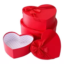 Set 3 Cajas De Corazon Regalo Amor Amistad San Valentin
