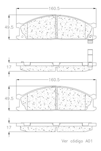 Balatas Delanteras Para Nissan Van 1987 Grc Foto 2