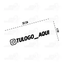 Sticker Instagram Personalizado Exterior 30x4 Cm