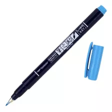 Rotulador Punta Pincel Neon Blue Ws-bh96 Fudenosuke Tombow