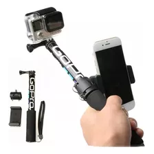 Palo Selfie Extendible Gopro, Hero, Sjcam, Adaptador Celular