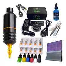 Kit Pen Maquina Rotativa Tattoo Tatuaje Maquina Tatuar