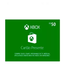 Cartão Presente Xbox Gift Card R$50,00