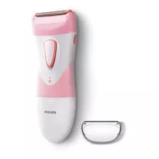 Afeitadora Electrica Philips Hp6306 Rasura Femenina A Pila Color Rosado/blanco