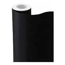 Papel Adesivo Contact Preto Fosco Opaco Lavável 45cm X 2m