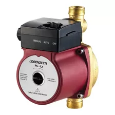 Pressurizador De Água Pl12 Lorenzetti 220v Para Sistemas Hidráulicos 2 A 3 Pontos De Uso 12mca 160w