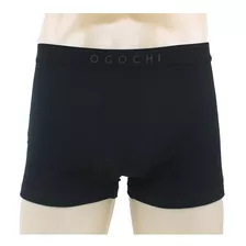 Cueca Masculina Ogochi Boxer Kit 3 Unidades Preta - 0200