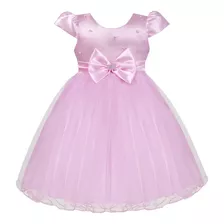 Vestido Infantil Tema Bailarina Rosa Aniversário Luxo 