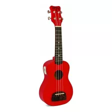 Kohala Kt-strd Ukelele Soprano Tiki Con Sintonizador, Rojo Color Red