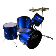 Bateria Dawn Dr6bl Platillos Silla Azul 5pz