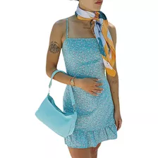 Vestido Lino De Verano Con Espalda Descubierta