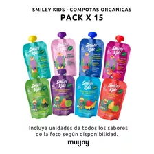 Pack 15 Unidades - Compotas Orgánicas Smiley Kids