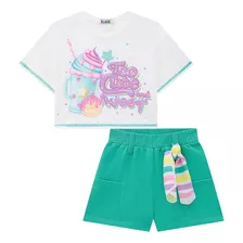 Conjunto Infantil Menina Kukiê Sweet Verde