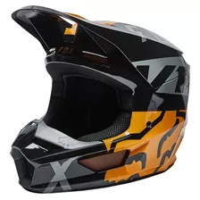 Capacete Fox V1 Mips Skew Preto Dourado