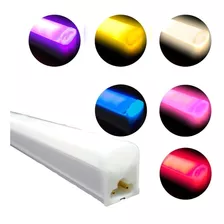 Paquete De 10 Regleta Tubo Led Tipo Neon Color A Elegir 20w