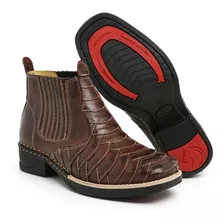 Bota Texana Country Bico Quadrado Texana Cano Curto