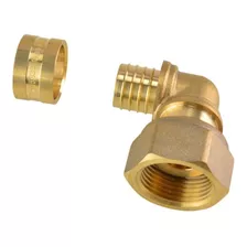 Joelho Fêmea Móvel Metal Rosca 1/2 X 20mm P/ Tubo Pex Água