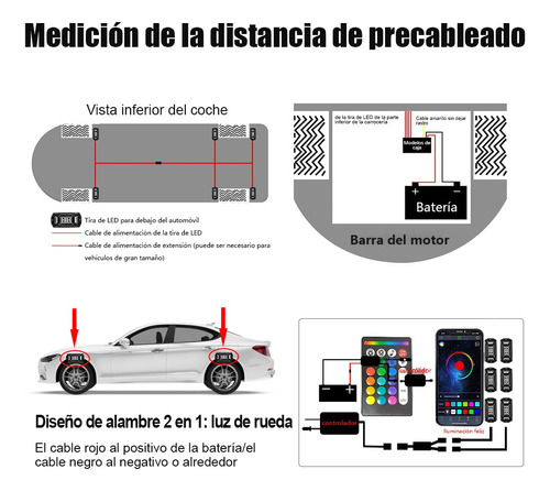 Luz Led Rgb Rock Light Bluetooth 6pzs App Control Para Auto Foto 7