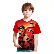 Camiseta Promoção Família Incrível Vermelha Infantil