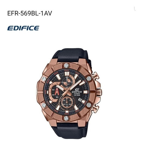 Reloj Casio Edifice Efr 569bl 1av Sellado Nuevo Original