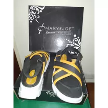 Sandalias Con Plataforma Mary&joe..n°39..nuevas