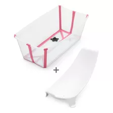 Bañera Plegable Stokke Flexi Bath Rosa + Adaptador Bebe