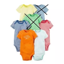 Pack De Bodies Carter's Originales - Varon 0 A 3 Meses