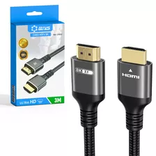 Cabo Hdmi 3m 8k 60hz Ultra Hd Gold 2.1 E 4k 120hz 3 Metros