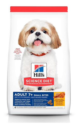 Alimento Hill's Science Diet Adult 7+ Small Bites Para Perro Adulto De Raza Pequeña Sabor Pollo En Bolsa De 2.3kg