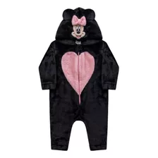 Macacão Kigurumi Baby Menina Minnie Fakini