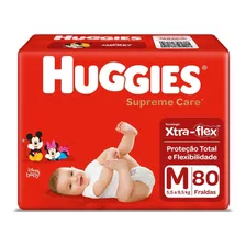 Fralda Supreme Care 80 Unidades Tamanho M Huggies