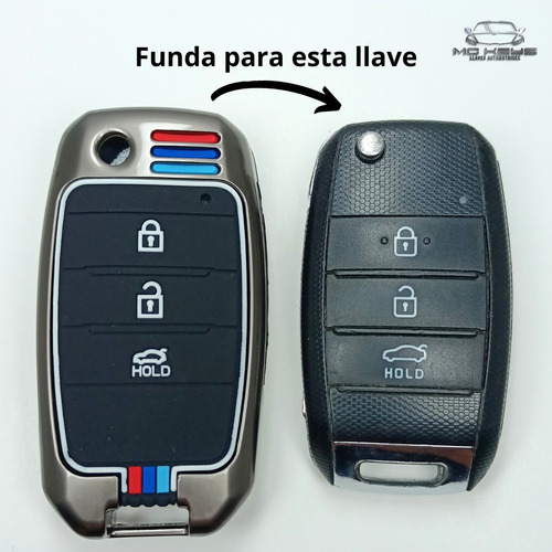 Funda Llave Kia Rio Forte Optima Sedona Sorento Soul Sportag Foto 2