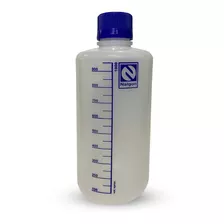 Frasco Reagente Plástico (pe) 1000ml Graduado Tampa Azul 