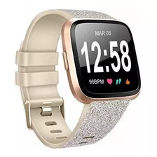 Malla Para Fitbit Versa - Glistening Champagne Gold - Small