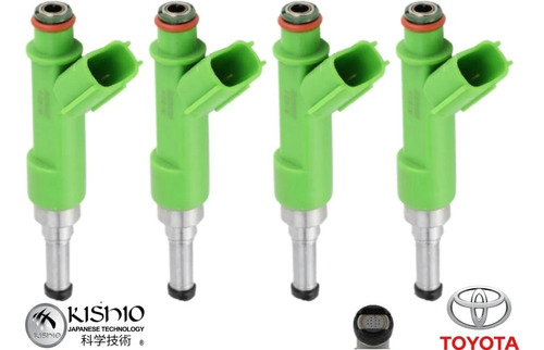 4 Inyectores De Gasolina Toyotascion Tc 2.5l 11-16 Foto 2