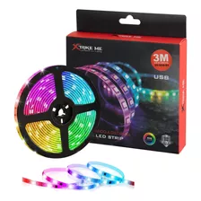 Rollo Led 5050 Rgb 3m C/control / Usb Xtrike Me