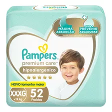 Fralda Pampers Premium Care Xxxg 52 Unidades