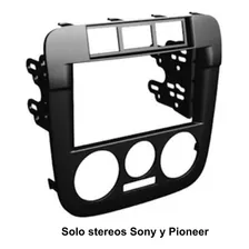 Frente Adaptador Stereo 2 Din Gol Cantry (2006 A 2012) 3204 Color Negro
