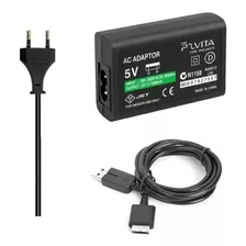 Fonte Carregador Bivolt Sony Ps Vita Psvita + Cabo Usb 