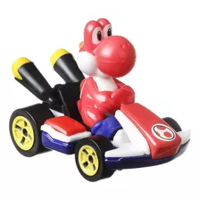 Carrito Hot Wheels Mario Bros Mario Kart - Red Yoshi