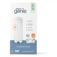 Diaper Genie Signature Pail Incluye 1 Recambio De Rollo Fcil