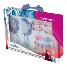 Kit De Beleza E Cabelo Frozen Infantil Grande Condor Kids