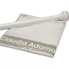 Protector Plastico Y Barral Extensible Para Baño C Adorno