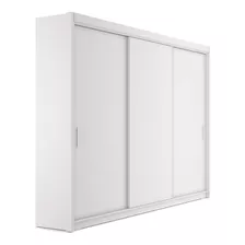 Guarda-roupa Yescasa Viena Cor Branco De Mdp Com 3 Portas Corrediças