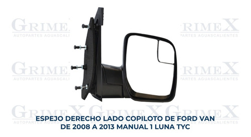 Espejo Ford Van 2008-2009-2010-2011-2012-2013 1 Luna Man Ore Foto 10