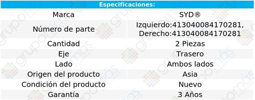 2 Bases Para Amortiguador Tra Chevrolet Lumina Apv 90 Al 96 Foto 2