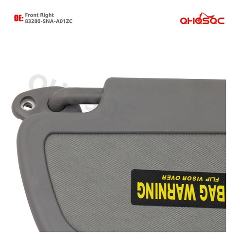 83230-sna-a01zc Visera Derecha Gris Honda Civic 2006-2011 Foto 7