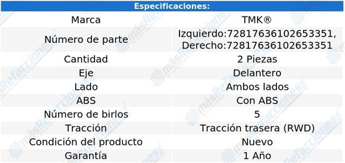 Par De Mazas Delanteras Xj V8 5.0l De 2013 A 2019 Tmk Foto 2