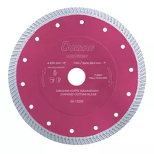 Disco Diamantado 200mm X 25.4 Turbo Durokot Cortag