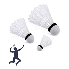 Kit 6 Petecas De Badminton Tubo Badmington Plástico Promoção